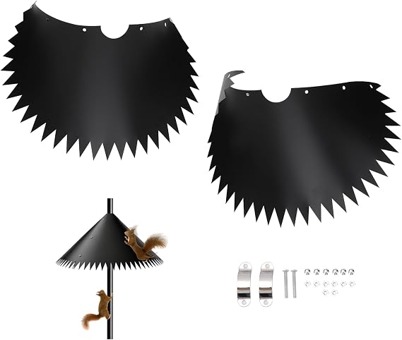 Squirrel Baffle for Bird Feeder Pole, Outside Pole Mount Bird House Guard