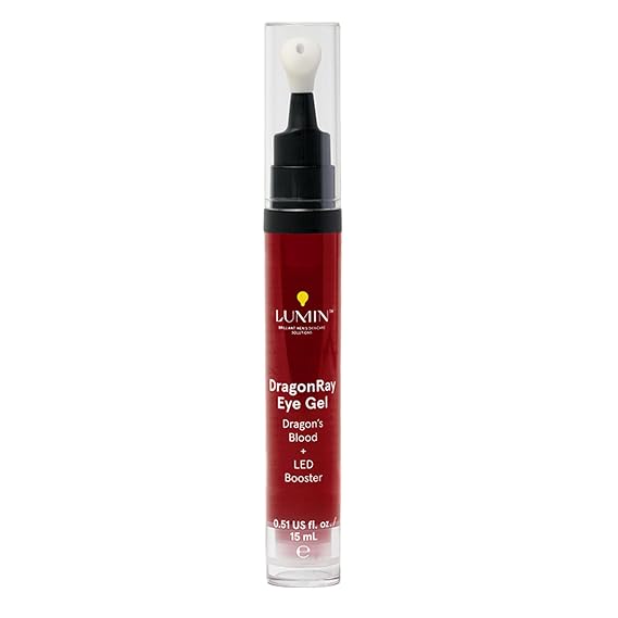 Lumin DragonRay Eye Gel | Red Light Therapy Dark Circle Treatment | 15ml | Dark Circles Under Eye Treatment Gel with Hyaluronic Acid & Caffeine | Reduces Puffiness & Anti-Aging Signs