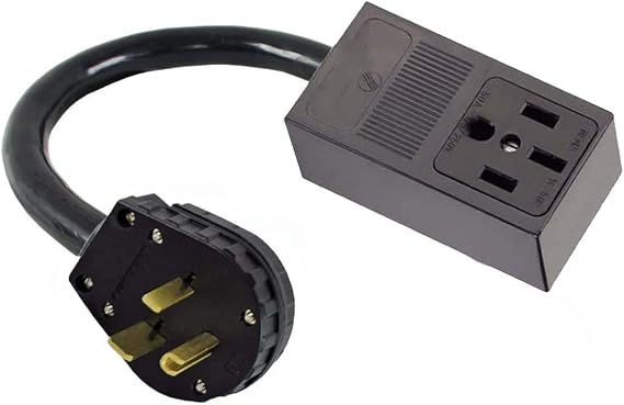 6-50P Male 3-Pin Welder Plug to 14-50R Female 4-Prong Welder Receptacle Socket Outlet Electric Power Cord Cable Miller Lincoln Hobart Plasma Cutter Adapter/Converter NEMA FX424