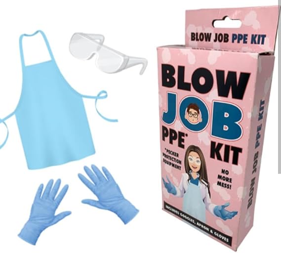 Diabolical DP1193 BJ PPE Kit - Secret Santa Gifts for Women, Funny Valentines Gifts for Her, Rude Gifts for Women, Funny Gifts for Men, for Him, Romantic Gifts for Her