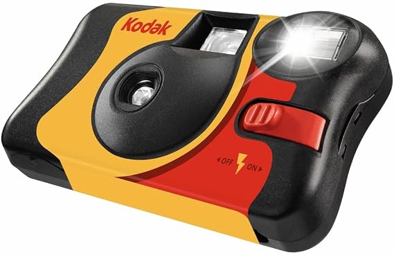 Kodak Fun Saver 27 + 12 3920949 disposable camera (3m flash range, 135 film format, 800 film sensitivity (ISO), 39 images) yellow/gray/red