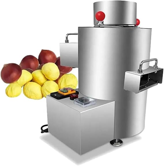 Chestnut Peeling Machine, Automatic Commercial Chestnut Slotting Machine - no Damage to Chestnuts,12V-12-knife
