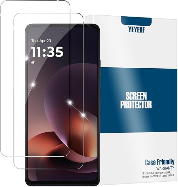 Moto G Power (2026/2025) HD Clear Tempered Glass Screen Protector, [2 Pack] [Case Friendly] [Anti-Glare] [Bubble-Free] Screen Protector Glass for Moto G Power (2026/2025)