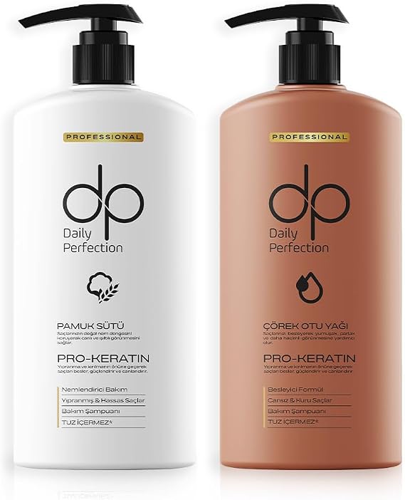 dp Daily Perfection Pamuk Sütü 800 Ml Çörek Otu 800 Ml Şampuan