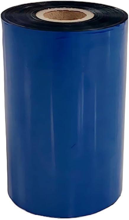 Thermal Transfer Printer Ribbon Roll Bulk Black Standard Resin-Enhanced Wax Ribbons (4.33" x 1476'/110mm x 450m) Compatible with Zebra Printers & More (1 Roll)