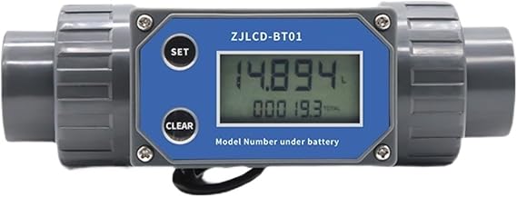 Garden Home Cold Water Meter Flow Meter Electronic LCD Digital Display Flowmeter DN25-80 ZJLCD-BT01 Pipe (Size : DN25, Color : with Cable)