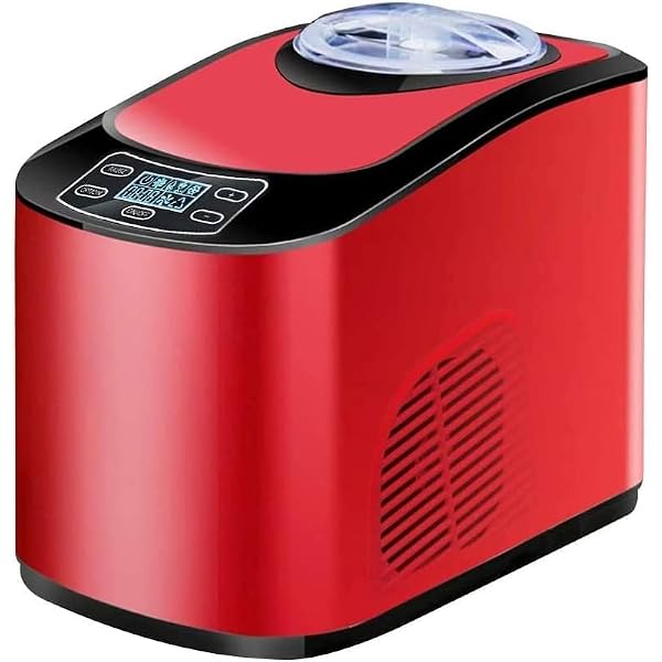 Ice Cream Maker, Large Capacity, 3.9 gal 1.5 L, Fully Automatic, Built-in Cooling Device, Soft Ice Cream Maker, Compressor, Compact, Commercial Use, Home Use, LCD Panel, Easy Operation, Ice Cream