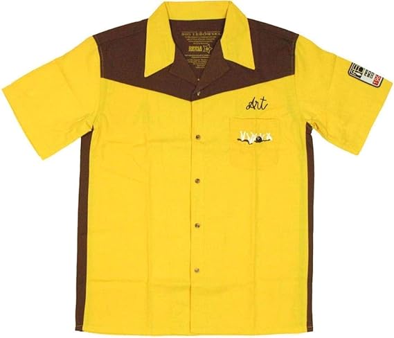 Ripple Junction The Big Lebowski Team Dude Bowling Gold Button-Down Shirt Costume