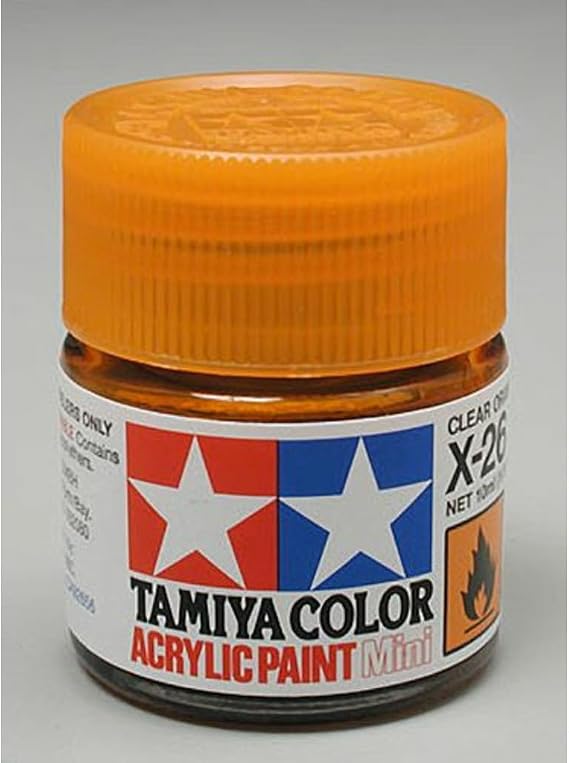 TAMX26 81526 Acrylic Mini X26 Clear Orange 1/3 oz