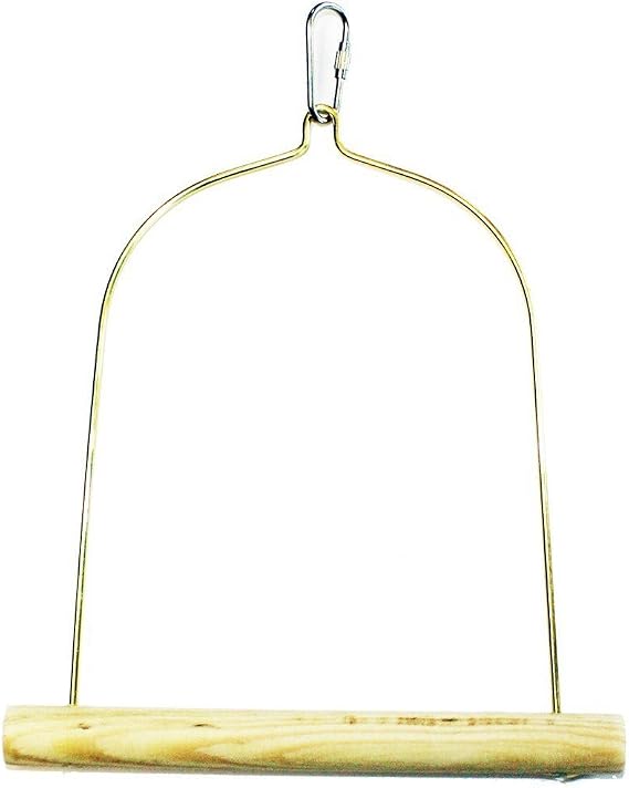 HAPPYPET Wooden Bird Swing 22cm