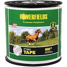 Powerfields EW10-330 1-Inch Polytape, 330-Feet, White