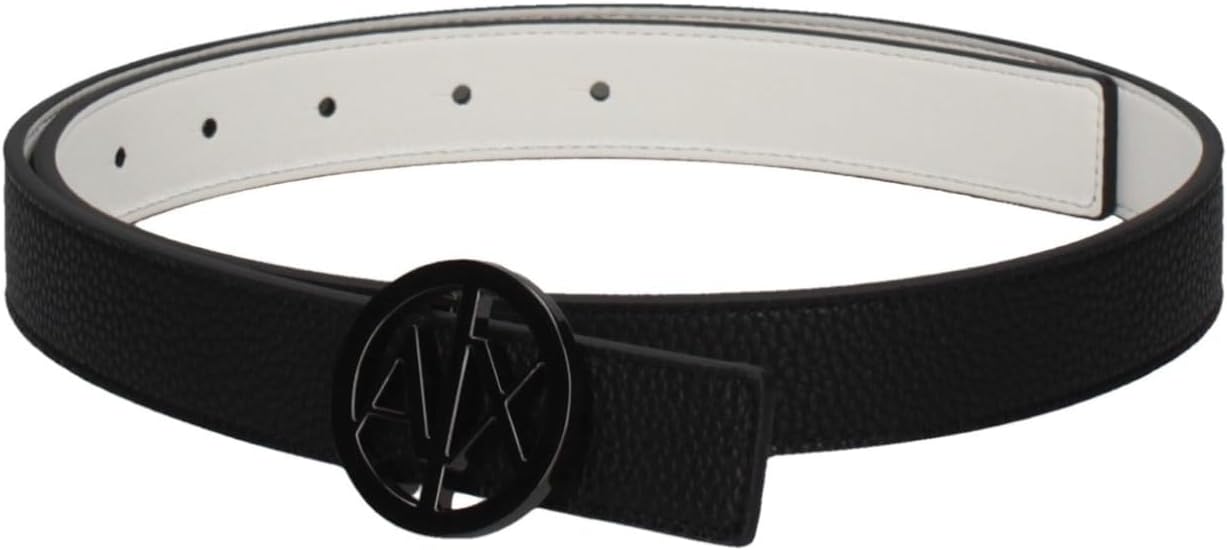 Armani Exchange Womens Logo Buckle Belt