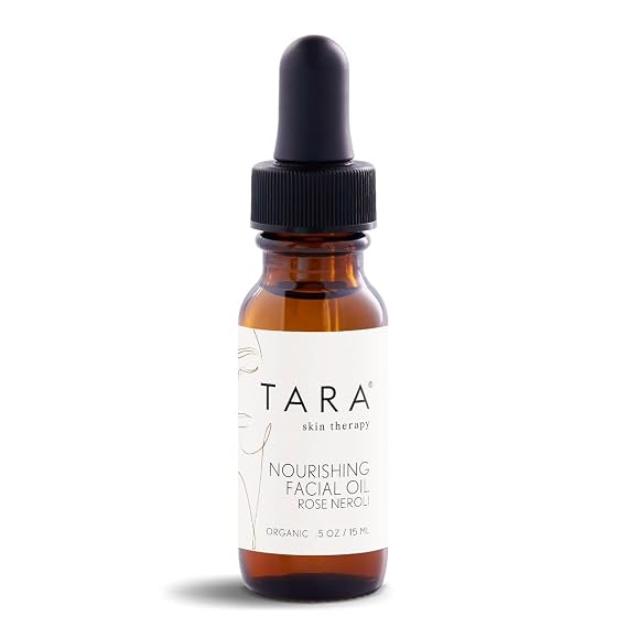 TARA Spa Therapy Replenishing Facial Oil for Dry Skin, Deeply Hydrates & Restores; Calming Blend, Organic Clean Beauty, Ayurvedic Aromatherapy Face Oil 0.5 oz