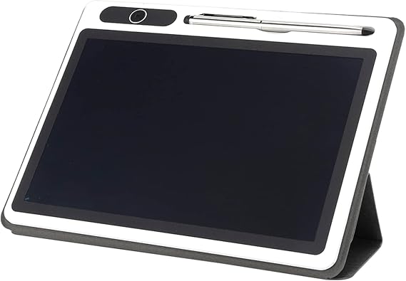 LCD Writing Tablet Digital Notepad tablet 9 Inch LCD Drawing Pad with Leather Case, Notepad Reproduce Traditional Paper Feeling (Black)