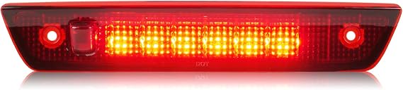 Tresound 3rd Third Brake Light for 2005-2010 Jeep Grand Cherokee, High Mount Light LED Center Tail Brake Lamp (Red)