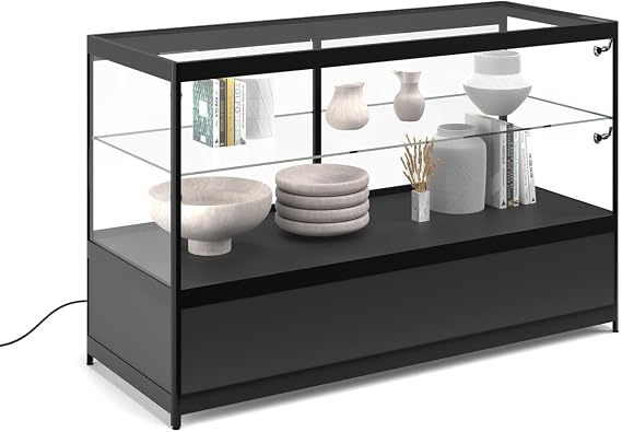 Displays2go 60 Inch Glass Showcase