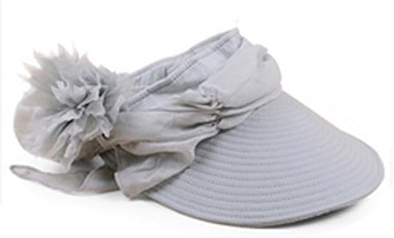 Summer New Bow Flowers Empty Top Sun Hat Outdoor Sun Protection Hat