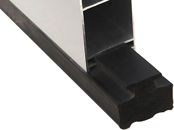LXLZYXSF Bottom Sealing Strip, Panel and Panel Connection Seals Strip, Black Rubber, for Aluminum Flood Barrier Replacement(Bottom Seal Strip,7m/22.9ft)