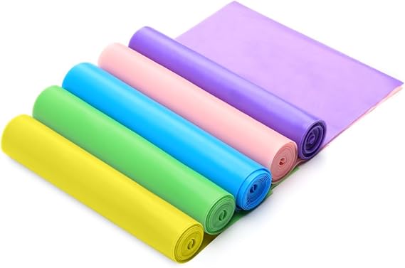 5 Pack Resistance Bands Exercise Sports Loop Fitness Home Gym Yoga Latex Set,for Home Fitness, Workouts, Strength Training, Gym, Natural Latex Fitness Workout Bands