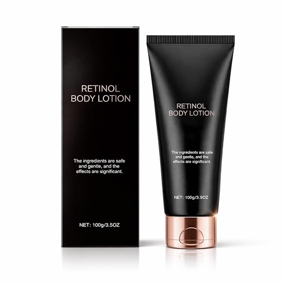Retinol Body Lotion, Daily Firming and Moisturizing Lotion for Dull and Dry Skin, Gentle Nourishing Body Cream for Smoother and More Radiant Looking Skin, 100g