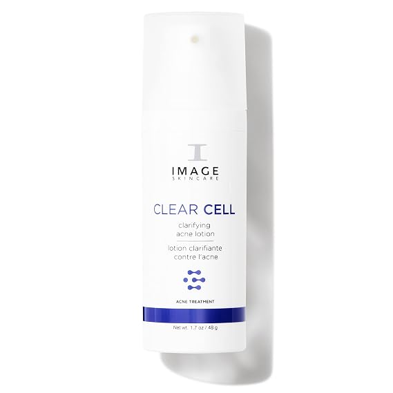 IMAGE Skincare, CLEAR CELL Clarifying Acne Lotion Treatment, 1.7 oz | with Benzoyl Peroxide, Treats and Prevents Acne Blemishes