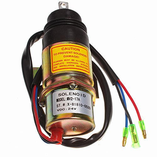 Solenoid 1819100520 MV2-17A 24V for Isuzu 4JG1 4JG2 6BG1 6BB1 Engine