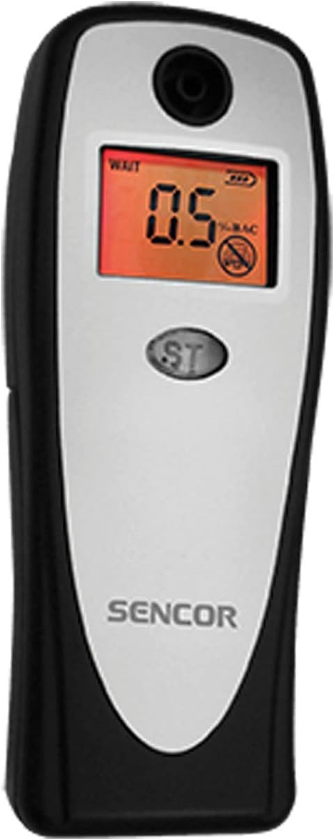 SENCOR SCA BA01 Breath Alcohol Tester, 3 Blow Tubes