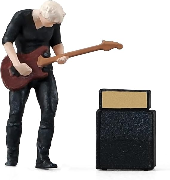 1:64 Scale Diorama Figures Hand-Painted Resin Model People - Standing bass Player, Miniature Train Scenes Accessories for HO Scale, Architectural Models, Collectors & Hobbyists