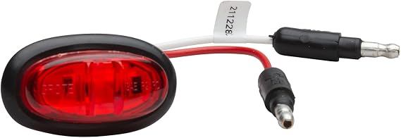 Grote 47972 Micro Nova Led Clearance Marker Light Red, with Grommet