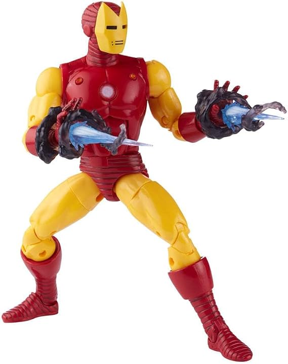 Marvel Hasbro Legends Series 20th Anniversary Series 1 Iron Man 6-Inch Action Figure Collectible Toy, 9 Accessories, Multicolor, F3463