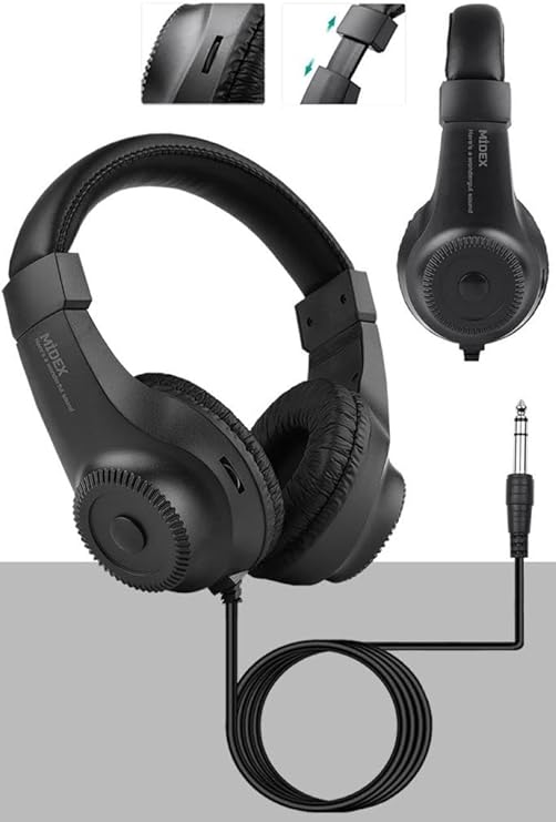 Midex RS-20 Stereo Headset 50mm Driver 32 Ohm Multi-Purpose Studio Reference Listening DJ