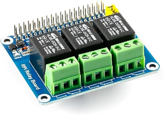 Raspberry Pi Relay Module HAT Expansion Board Three Channel (3-CH) Power Relay Module for Raspberry Pi 4B/3B+/3B/2B/A+/B+ for Smart Home