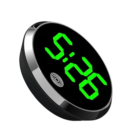 Dashboard Clock for Car | Car Mini Clock Digital Touch-Control,with LED Display Portable Light Watch for Travel Home RV Dashboard Classroom Fridge