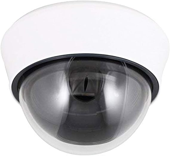 Dome Security Camera Cover Plastic Black and White