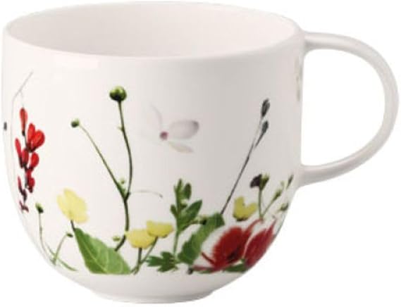 Rosenthal Brillance Fleurs Sauvages High Coffee Mug, Bone Porcelain, Multi-Colour, 15 x 15 x 2 cm