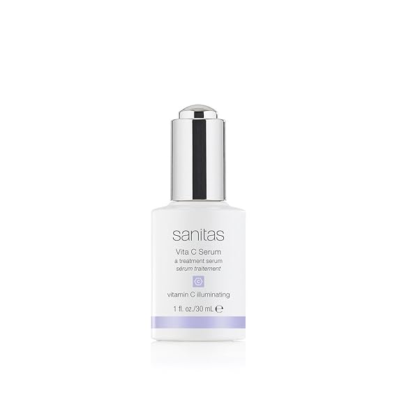 Sanitas Skincare Vita C Serum, Nutrient Rich, Antioxidant Serum, 30% Vitamin C, Vegan Squalane, 1 Ounce