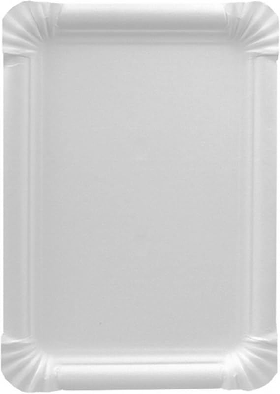 Papstar Pure 11071 250 Cardboard Tray Rectangular 16.5 x 20 cm White