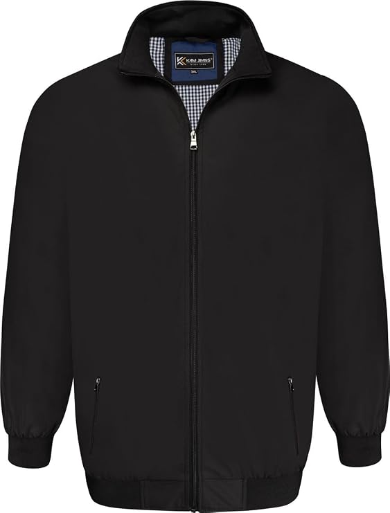 KAM Harrington Jacket Collar Premium Zip Up Long Sleeve Mens 2XL-8XL KBS 445