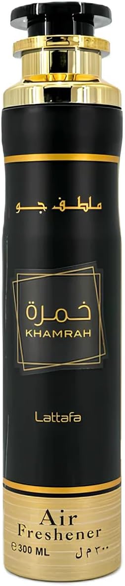 Lattafa Khamrah Gourmand, Spicy, Sweet, Amber Air Freshener, 10.1 Ounce / 300 ml