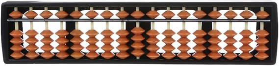 2pcs 17 Digit Rods Standard Abacus Soroban Chinese Japanese Calculator Counting Tool Mathematics Beginners Replacement Abacus for Kids