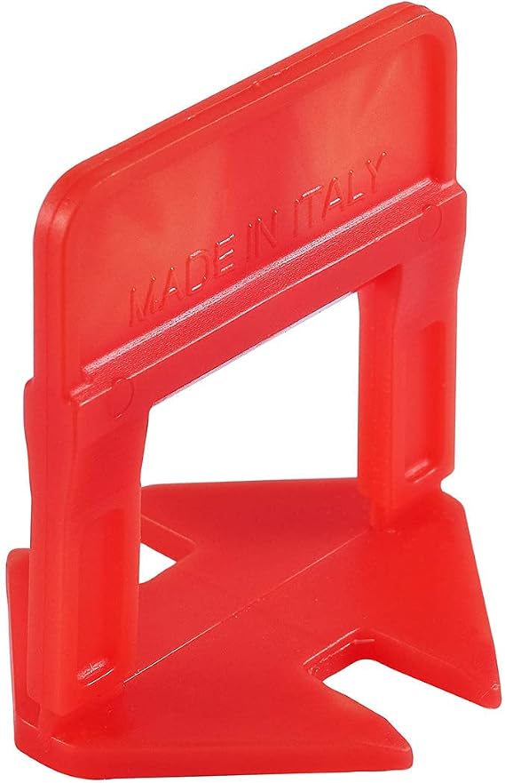 Raimondi Leveling System Heavy Duty Tile Leveling System 1/8'' HD Clips 2200pc Box, Red