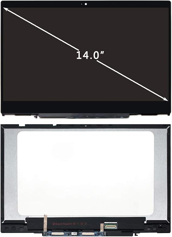 FHD LCD Touch Screen Replacement for HP Pavilion X360 14M-CD0001DX 14M-CD0003DX 14M-CD0005DX 14M-CD0006DX L20555-001 L20553-001 LED Display Digitizer Assembly+Bezel 15.6" (Support Stylus)