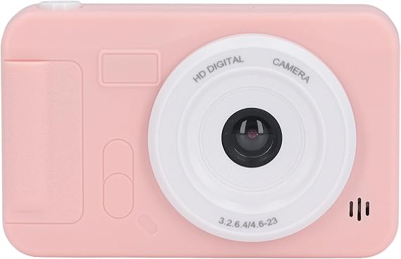 Digital Camera, HD 4K Camera, Digital Point & Shoot Camera with 8x Zoom Auto Focus, Compact Mini Camera For boys, girls, kids, Pink