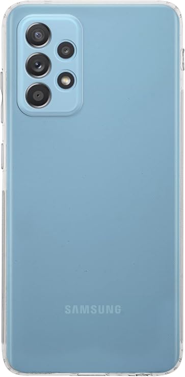 KZY CONTACT Transparent Silicone Case with Cover Camera Protection Stopper, compatible with Samsung Galaxy A52