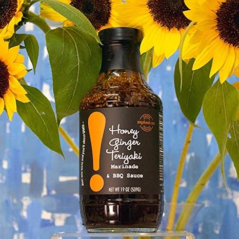 OMG!: Delicious Marinade & BBQ Sauce | As found in Pike Place Market | Perfect for marinating, glazing or using as a condiment, (Honey Ginger Teriyaki, 19 oz)...