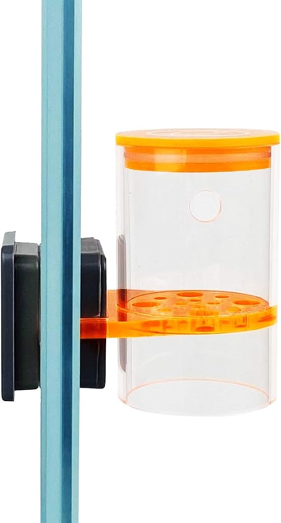 Eshopps EZ Feeder Aquarium Frozen Fish Food Dispenser with Strong Anti-Slip Magnet and Submersible Slow Release Feeding Chamber