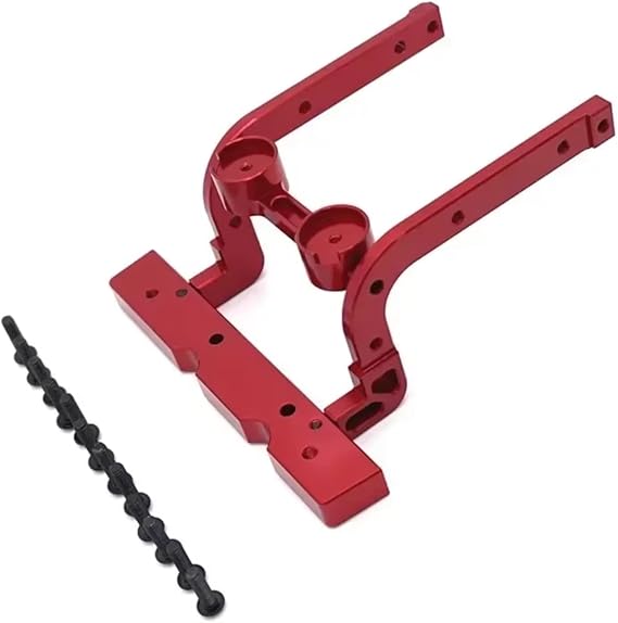 RC Car Parts Compatible With MJX For Hyper Go H12Y H12+ 1/12 RC Car Upgrade Parts Replacement Accessories Metal Front Collision Avoidance Parts(Red)