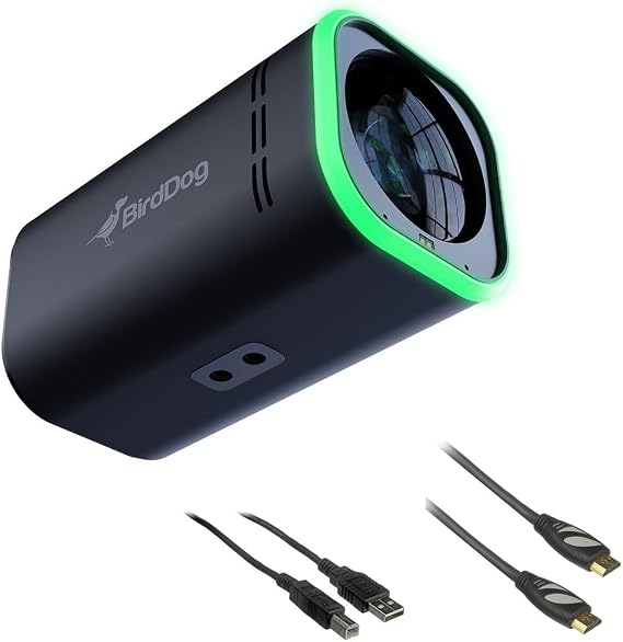 BirdDog Maki Ultra 4K Box Camera with 12x Zoom (Black) Bundle with 6' HDMI Cable and 6ft USB 2.0 Cable