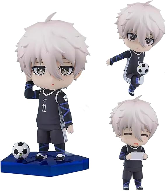 Blue Lock Figure Seishiro Nagi Movable Interchangeable Parts Action Figure 10cm PVC Collectible Desktop Ornaments Birthday Gift for Fans