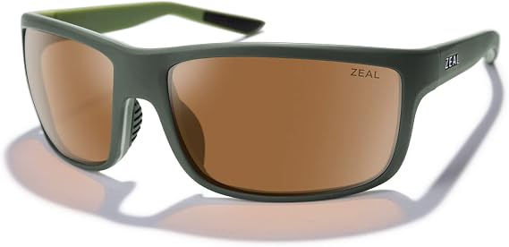 Zeal Optics Men's Red Cliff Rectangular Sunglasses